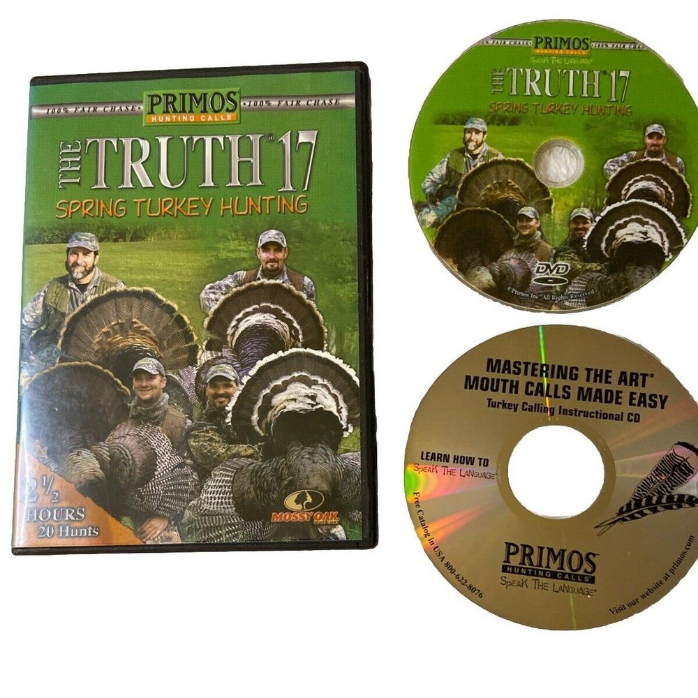 The Truth 17 Spring Turkey Hunting & Mastering Art Mouth Calls Made Easy Dvd X2